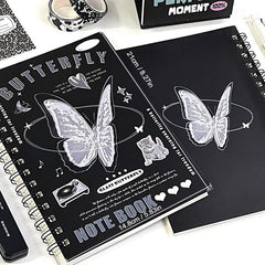 Crystal Glass Texture Coil Notebook For Students A5