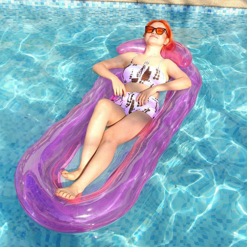Portable Inflatable Water Bed for Beach and Pool - Relaxation and Vacation