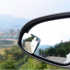 2pcs Adjustable HD Glass Convex Blind Spot Mirror Rain Shade