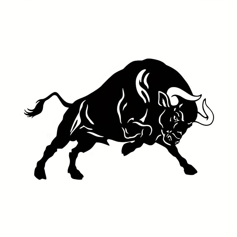 Fine Carving Animal Sticker Bullfighting Car Sticker