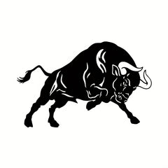 Fine Carving Animal Sticker Bullfighting Car Sticker