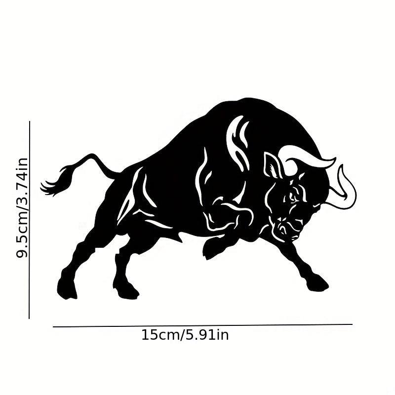 Fine Carving Animal Sticker Bullfighting Car Sticker