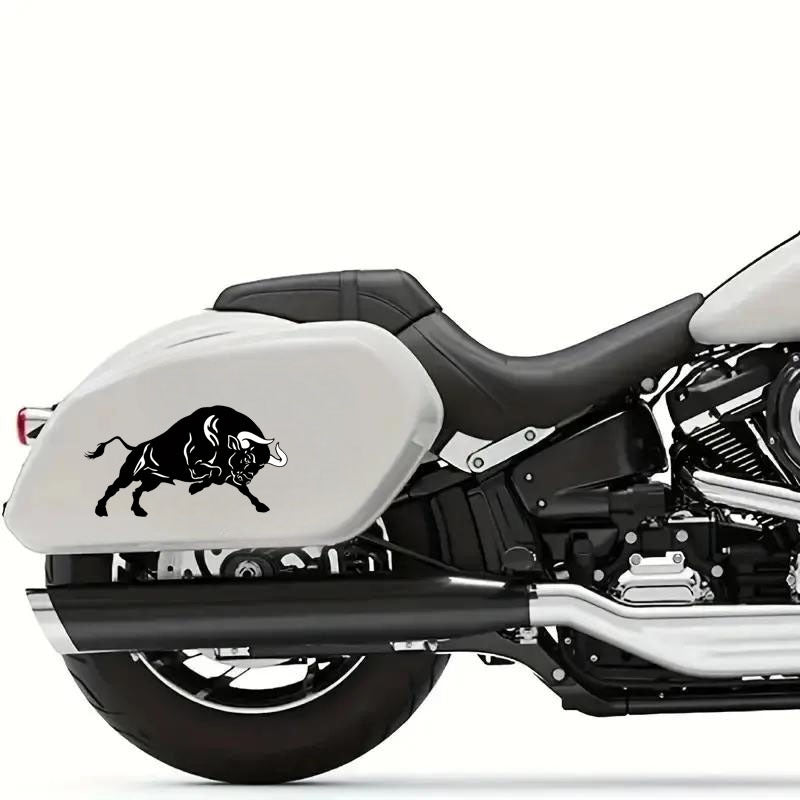 Fine Carving Animal Sticker Bullfighting Car Sticker