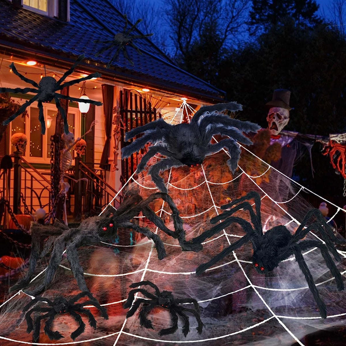 Halloween Decor Hairy Spider Scary Spider Props Decoration