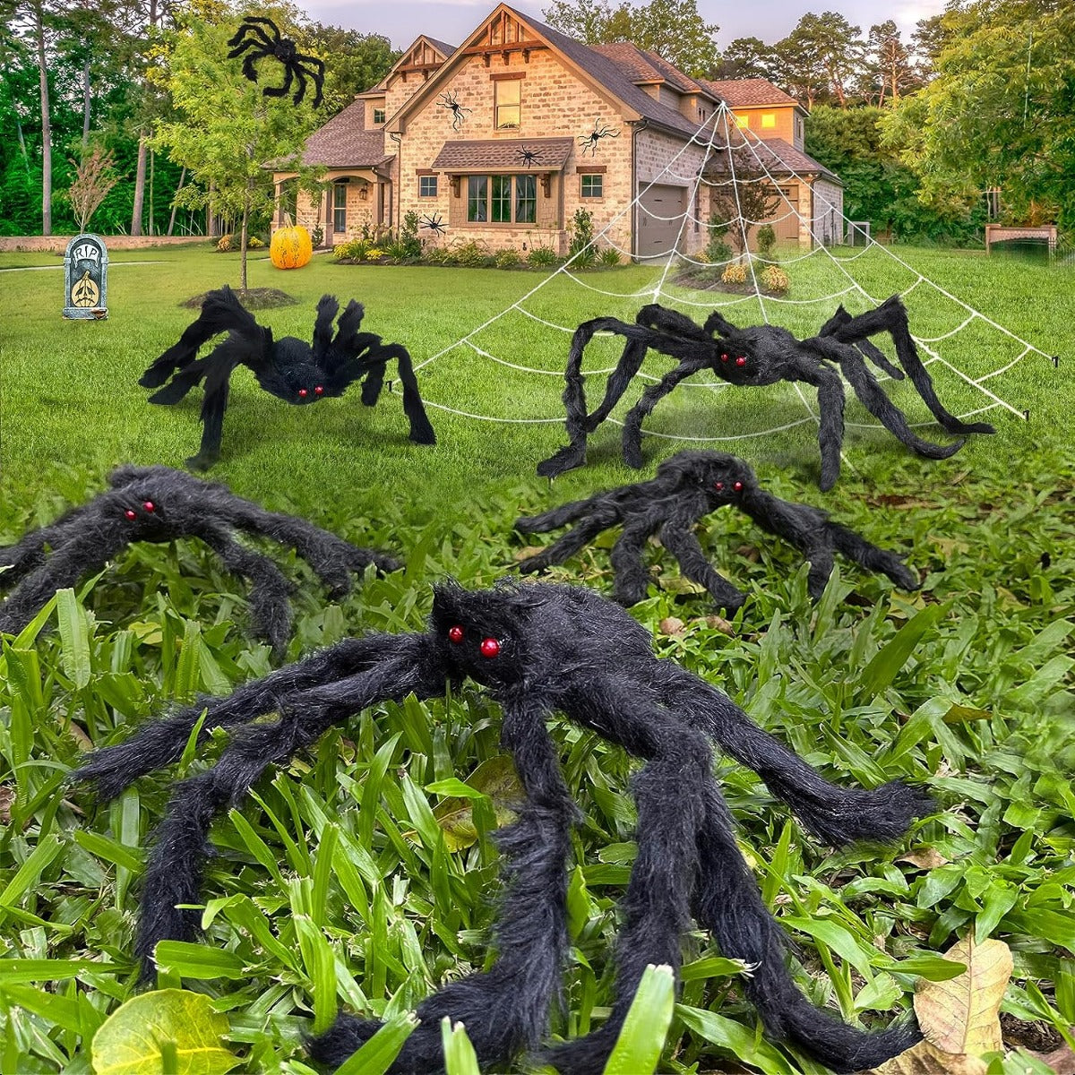 Halloween Decor Hairy Spider Scary Spider Props Decoration
