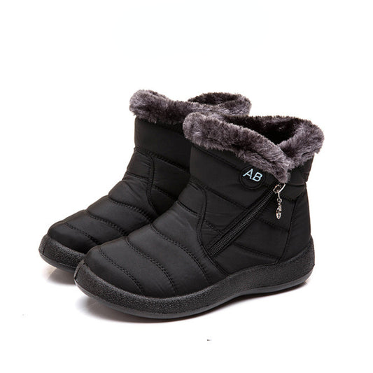 Women's Thermal Snow Boots Waterproof Ankle Boots Fleece Lined