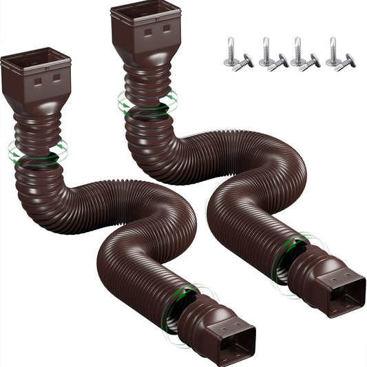 Extend Your Downspout Drainage 152.4 cm Flexible Downspout Extension