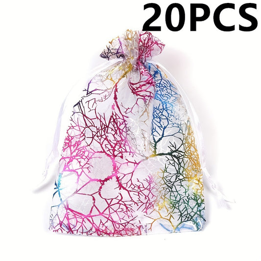 Organza Gift Bags - Ideal for Party Favors, Christmas, Halloween
