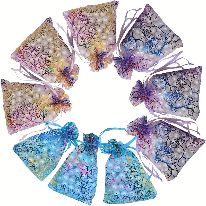Organza Gift Bags - Ideal for Party Favors, Christmas, Halloween