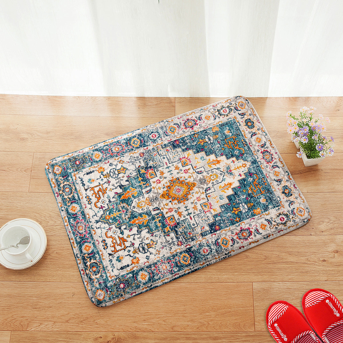 Persia Printed Non Slip Kitchen Floor Mat Modern Minimalist Living Room Carpet