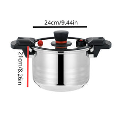 Stainless Steel Micro Pressure Cooker Lock Cover Induction Cooking Pot
