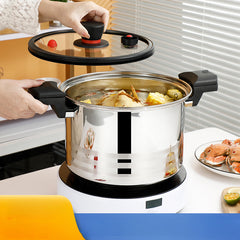 Stainless Steel Micro Pressure Cooker Lock Cover Induction Cooking Pot