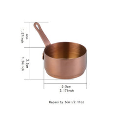 Stainless Steel Mini Sauce Pot Cooking Sauce Cup With Handle