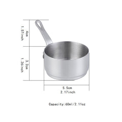 Stainless Steel Mini Sauce Pot Cooking Sauce Cup With Handle