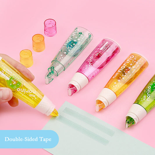 Double Sided Adhesive Correction Tape, Colorful Shell, Convenient to Carry