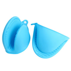 2pcs Silicone Heat Insulation Gloves Dish Holder High Temp Clip