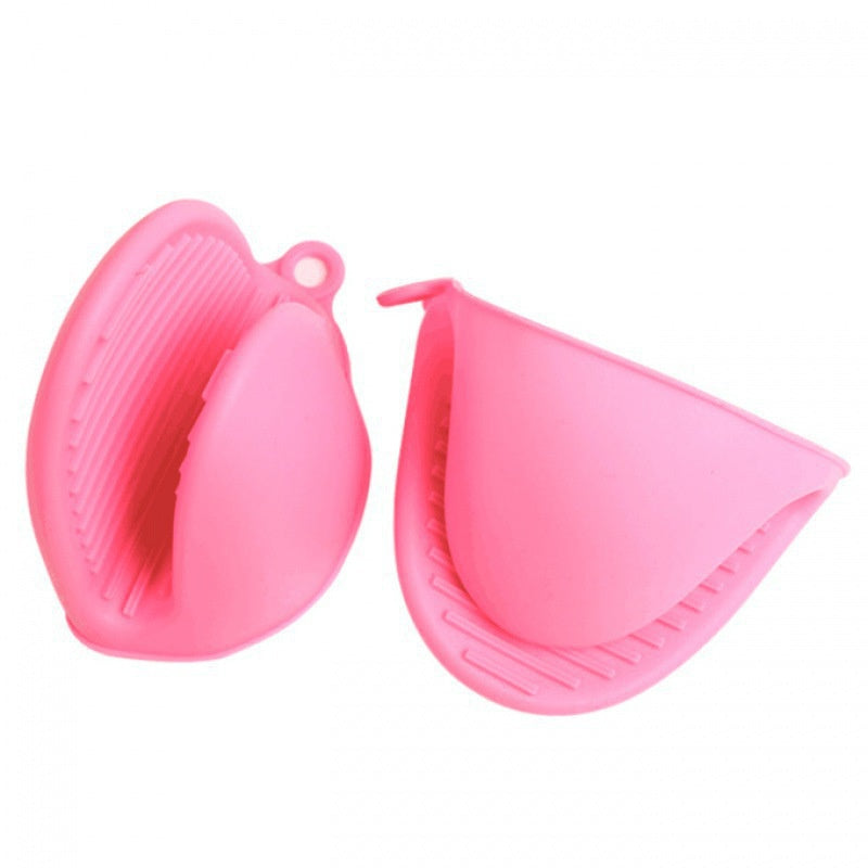 2pcs Silicone Heat Insulation Gloves Dish Holder High Temp Clip