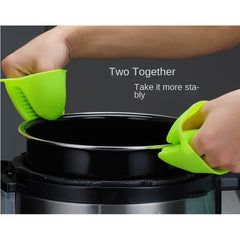 2pcs Silicone Heat Insulation Gloves Dish Holder High Temp Clip