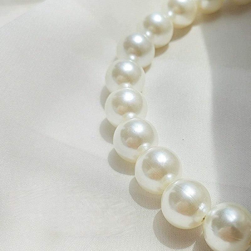 Faux Pearl Curtain Strap French Buckle & Curtain Holdback