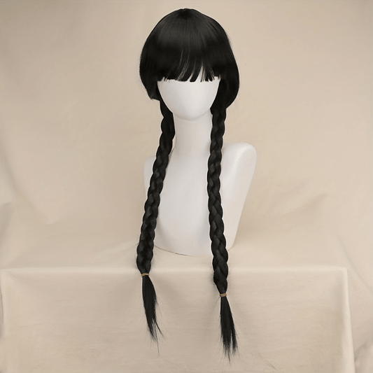 Cosplay Wigs Double Braid Synthetic Hair Replacement