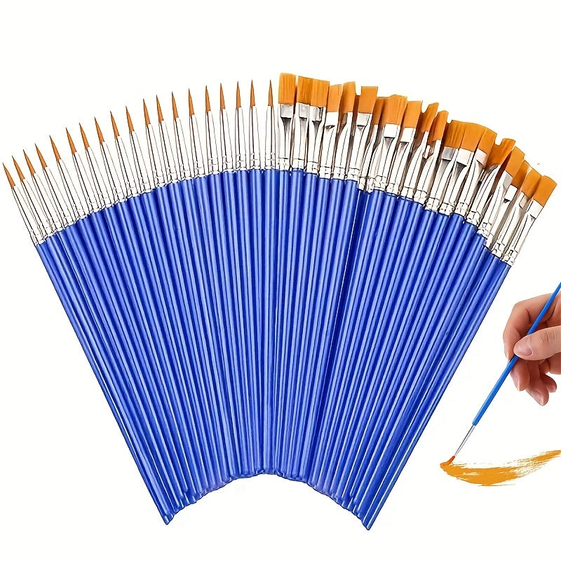 10pcs 30pcs Fine Nylon Detail Paint Brushes for Drawing Watercol