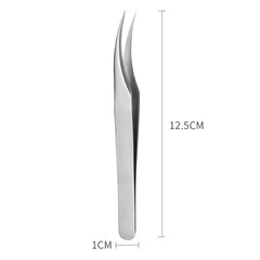 High Precision Stainless Steel Eyelash Extension Tweezers Straight/Curved Tip