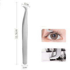 High Precision Stainless Steel Eyelash Extension Tweezers Straight/Curved Tip