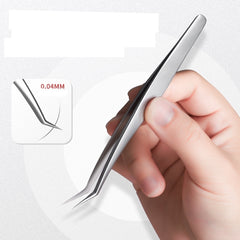 High Precision Stainless Steel Eyelash Extension Tweezers Straight/Curved Tip