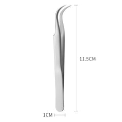 High Precision Stainless Steel Eyelash Extension Tweezers Straight/Curved Tip