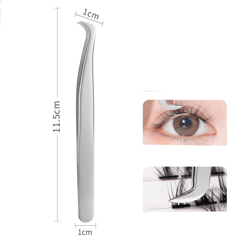 High Precision Stainless Steel Eyelash Extension Tweezers Straight/Curved Tip