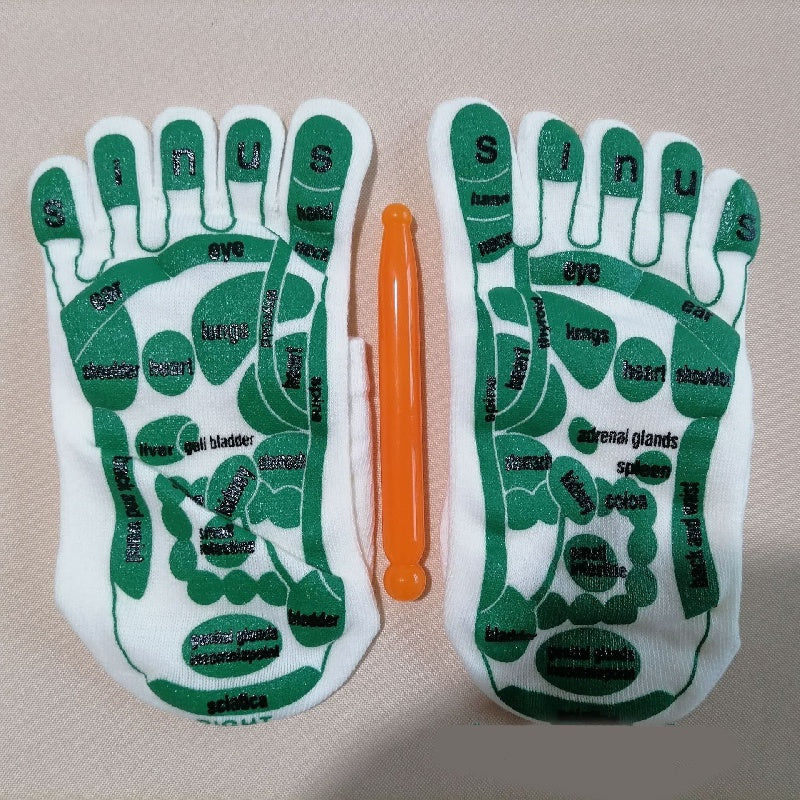 Foot Pain Relief Massage Socks & Stick Set