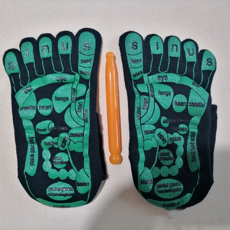Foot Pain Relief Massage Socks & Stick Set