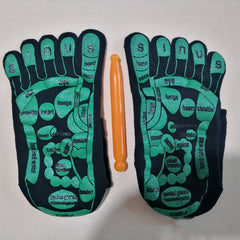 Foot Pain Relief Massage Socks & Stick Set