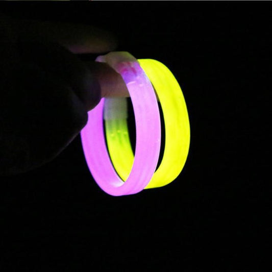 5 Pcs Glow In The Dark Silicone Bracelet for Music Festivals
