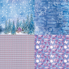 24 Sheets Christmas Vintage Scrapbook Paper Santa Claus Theme