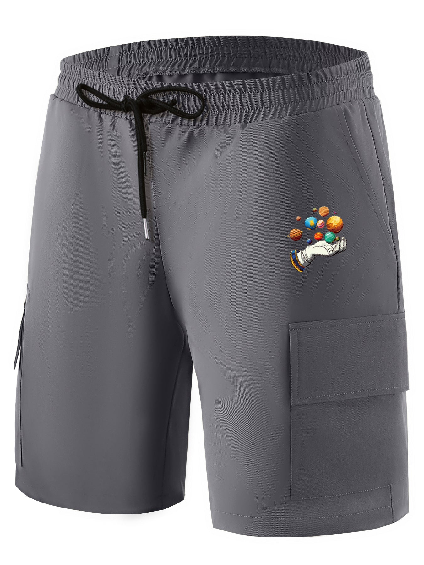 Men's Printed Cargo Shorts for Summer Activities