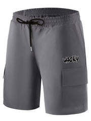 Men's Printed Cargo Shorts for Summer Activities