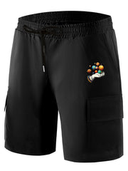 Men's Printed Cargo Shorts for Summer Activities