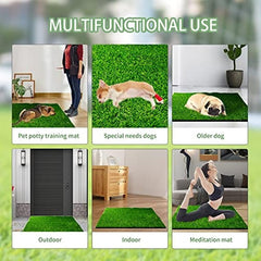 Pet Training Lawn Artificial Grass Pad Dog Grass Mat With Drainage Hole