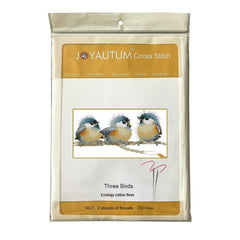 Three Birds Cross Stitch Christmas Pattern DIY Kit