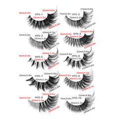 5 Pairs Cat Eye False Eyelashes Natural Thick Curling Simulated Fox Eye Lashes