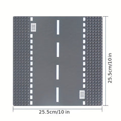 Small Road Building Block Plate - Create Your Own City Street View