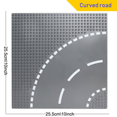 Small Road Building Block Plate - Create Your Own City Street View
