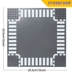 Small Road Building Block Plate - Create Your Own City Street View