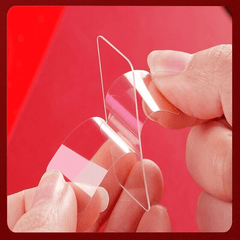 60pcs Transparent Double-Sided Adhesive Tape Non-marking Washable Sticker
