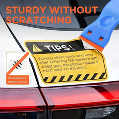 2pcs Plastic Razor Blades Scraper Kit & 10pcs Blades for Paint Removal