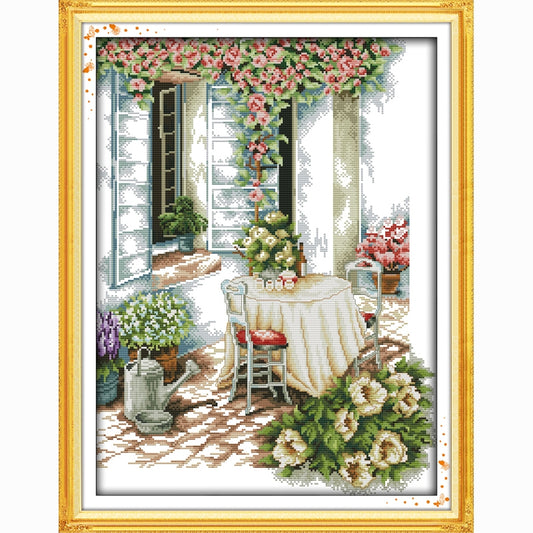 Summer Afternoon Cross Stitching Kit - DIY Home Wall Decor