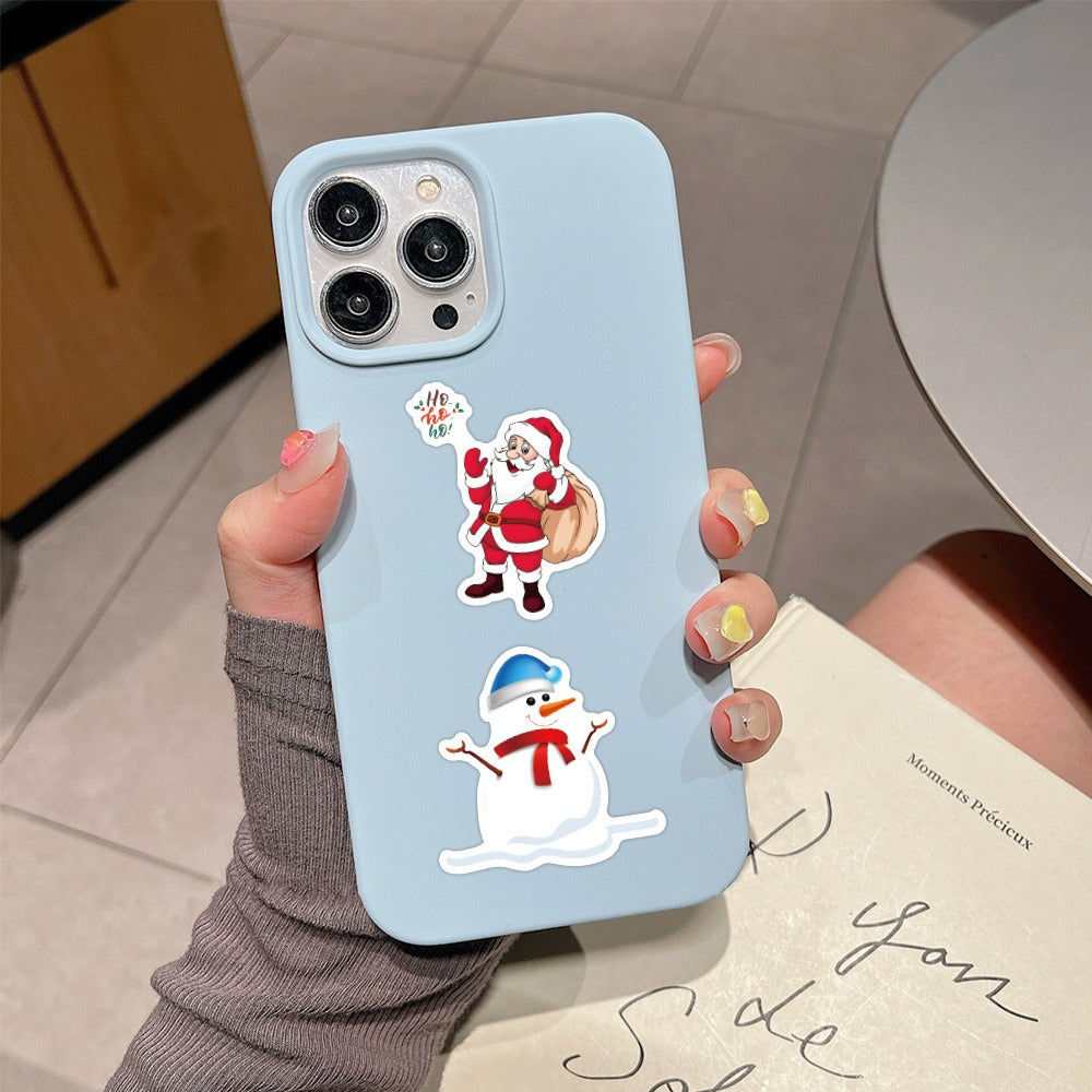 120pcs Christmas Waterproof Graffiti Stickers for Laptop Helmet Desktop Mug