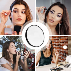 Portable Acne Pores Makeup Mirror with Suction Cups 10-30x Magnification