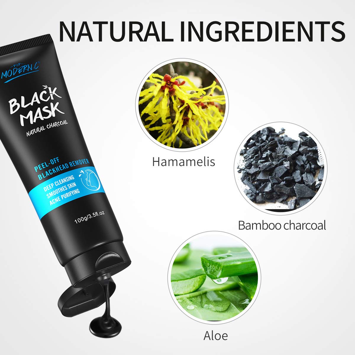 Blackhead Removal Set: Mask, Needle & Silicone Brush - Deep Cleansing Pores